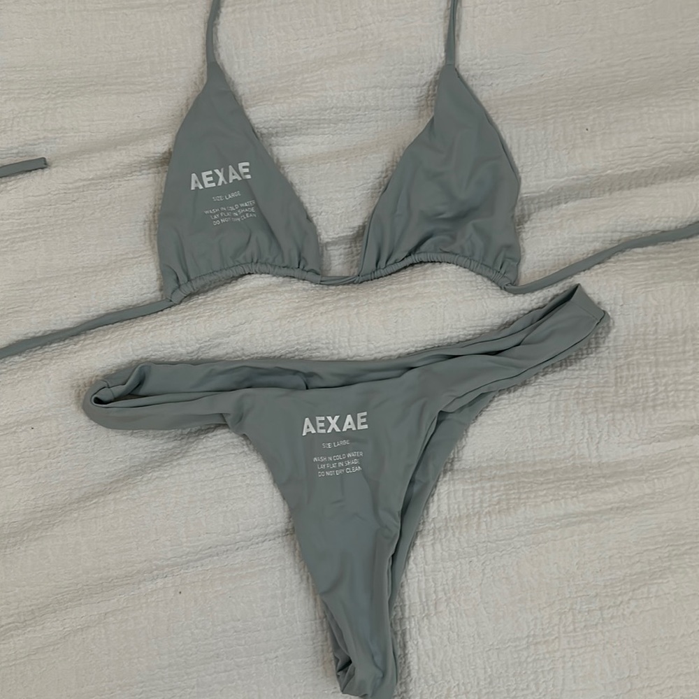 Aexae Slate Blue Bikini Size L